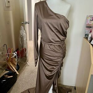 Michael  Costello x Revolve Bronze Dress. Size XL